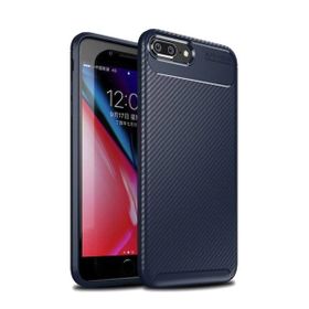 Teleplus iPhone 7 Plus Ultra Soft Negro Karbon Silikon Kılıf Siyah Nano Ekran Koruyucu