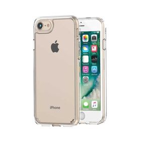 Teleplus Iphone 8 Coss Sert Hibrit Nano Ekran Koruyucu Şeffaf Silikon Kılıf