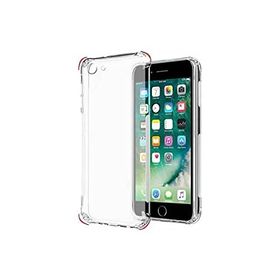 Teleplus iPhone 8 Kamera Korumalı Darbeye Dayanıklı Silikon Şeffaf Kılıf