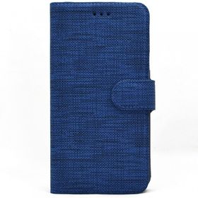 Teleplus iPhone 8 Kumaş Spor Standlı Cüzdan Lacivert Kılıf