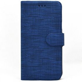 Teleplus iPhone 8 Kumaş Spor Standlı Cüzdan Lacivert Kılıf