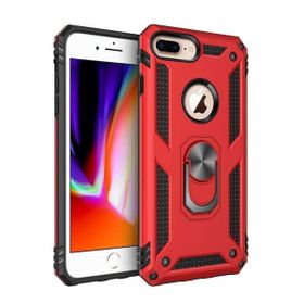 Teleplus Iphone 8 Plus Vega Yüzüklü Tank Kapak Lacivert Nano Ekran Koruyucu Cep Telefonu Kılıfı