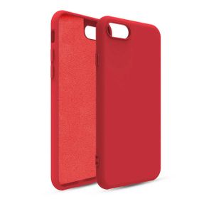 Teleplus iPhone SE 2022 Oley İçi Kadife Silikon Lacivert Kılıf