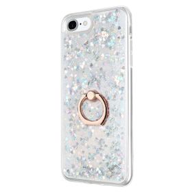 Teleplus iPhone SE 2022 Sulu Yüzüklü Milce Silikon Gold Kılıf