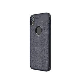 Teleplus Iphone XR Deri Dokulu Silikon Nano Ekran Koruyucu Cep Telefonu Kılıfı
