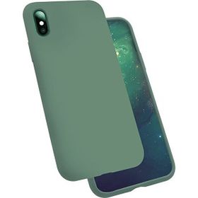 Teleplus iPhone XR Kılıf Silinebilir Kir Tutmaz Silikon Yeşil Nano Ekran Koruyucu