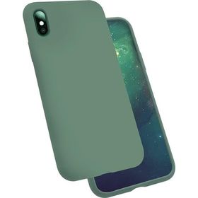 Teleplus iPhone XR Kılıf Silinebilir Kir Tutmaz Silikon Yeşil Nano Ekran Koruyucu