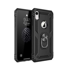 Teleplus Iphone XR Vega Yüzüklü Tank Kapak Kırmızı Nano Ekran Koruyucu Cep Telefonu Kılıfı