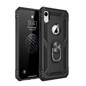 Teleplus Iphone XR Vega Yüzüklü Tank Kapak Kırmızı Nano Ekran Koruyucu Cep Telefonu Kılıfı