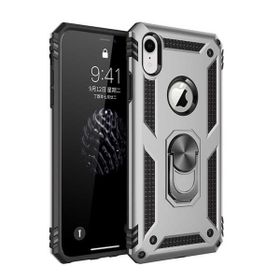 Teleplus Iphone XR Vega Yüzüklü Tank Kapak Kırmızı Nano Ekran Koruyucu Cep Telefonu Kılıfı
