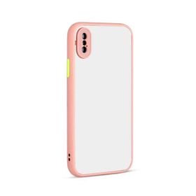 Teleplus Iphone XS Max Hux Kamera Korumalı Pembe Silikon Cep Telefonu Kılıf