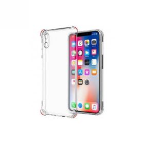 Teleplus Iphone XS Max Kamera Korumalı Darbeye Dayanıklı Şeffaf Ve Silikon Kılıf