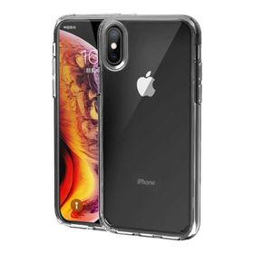 Teleplus iPhone XS Max Kılıf Coss Sert Hibrit Silikon Şeffaf Nano Ekran Koruyucu