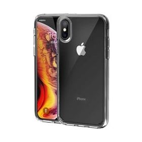 Teleplus iPhone XS Max Kılıf Coss Sert Hibrit Silikon Şeffaf Nano Ekran Koruyucu