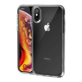 Teleplus iPhone XS Max Kılıf Coss Sert Hibrit Silikon Şeffaf Nano Ekran Koruyucu