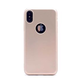 Teleplus iPhone XS Max Kılıf Plus Lüks Mat Silikon Kırmızı Nano Ekran Koruyucu