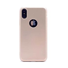 Teleplus iPhone XS Max Plus Lüks Mat Silikon Lacivert Kılıf