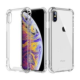 Teleplus iPhone XS Max Plus Şeffaf Armor Darbe Dayanıklı Silikon Kılıf ve Nano Ekran Koruyucu
