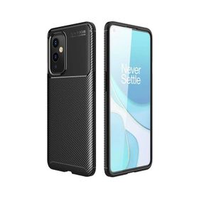 Teleplus OnePlus 9 Karbon Dokulu Negro Silikon Lacivert Kılıf