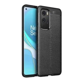 Teleplus OnePlus 9 Pro Deri Dokulu Silikon Siyah Kılıf