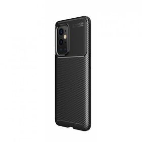 Teleplus OnePlus 9 Pro Karbon Dokulu Negro Silikon Siyah Kılıf