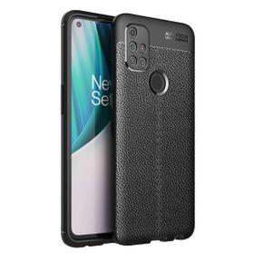 Teleplus Oneplus Nord N10 5g Deri Dokulu Lacivert Silikon Cep Telefonu Kılıf