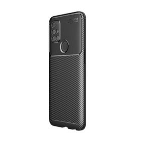 Teleplus Oneplus Nord N10 5g Negro Karbon Dokulu Nano Ekran Koruyucu Siyah Silikon Cep Telefonu Kılıf