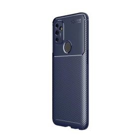 Teleplus Oneplus Nord N100 Negro Karbon Dokulu Nano Ekran Koruyucu Siyah Silikon Cep Telefonu Kılıf