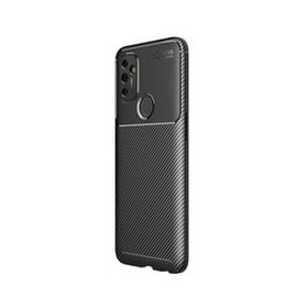 Teleplus Oneplus Nord N100 Negro Karbon Dokulu Nano Ekran Koruyucu Siyah Silikon Cep Telefonu Kılıf
