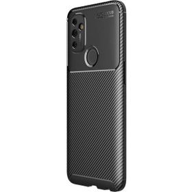 Teleplus Oneplus Nord N100 Negro Karbon Dokulu Siyah Silikon Cep Telefonu Kılıf