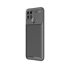 Teleplus Oppo A15 Kamera Korumalı Negro Karbon Silikon Lacivert + Nano Ekran Koruyucu Kılıf