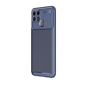Teleplus Oppo A15 Kamera Korumalı Negro Karbon Silikon Siyah Kılıf