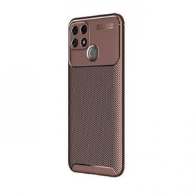 Teleplus Oppo A15 Kamera Korumalı Negro Karbon Silikon Siyah Kılıf