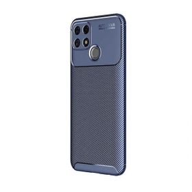 Teleplus Oppo A15 Kamera Korumalı Negro Karbon Silikon Siyah Kılıf