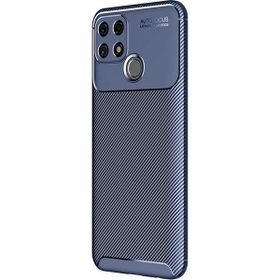 Teleplus Oppo A15S Ultra Soft Negro Karbon Lacivert Nano Ekran Koruyucu Silikon Cep Telefonu Kılıf