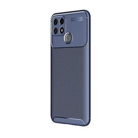Teleplus Oppo A15S Ultra Soft Negro Karbon Lacivert Nano Ekran Koruyucu Silikon Cep Telefonu Kılıf