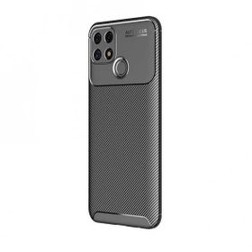 Teleplus Oppo A15S Ultra Soft Negro Karbon Lacivert Nano Ekran Koruyucu Silikon Cep Telefonu Kılıf