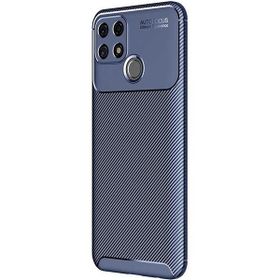 Teleplus Oppo A15S Ultra Soft Negro Karbon Lacivert Tam Kapatan Ekran Koruyucu Silikon Cep Telefonu Kılıf