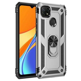 Teleplus Oppo A15s Vega Yüzüklü Tank Kırmızı Ve Silikon Kılıf