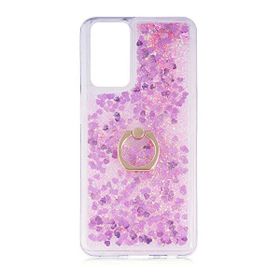 Teleplus Oppo A16 Sulu Yüzüklü Milce Silikon Pembe Kılıf