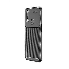 Teleplus Oppo A31 Ultra Soft Negro Karbon Silikon Siyah Kılıf + Nano Ekran Koruyucu
