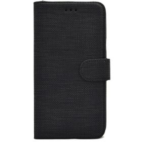 Teleplus Oppo A5 2020 Siyah Kumaş Spor Standlı Cüzdan Kılıf