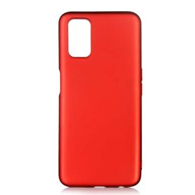 Teleplus Oppo A52 Lüks Mat Kırmızı Silikon Cep Telefonu Kılıf