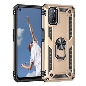 Teleplus Oppo A52 Vega Yüzüklü Tank Silikon Lacivert Kılıf