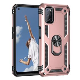 Teleplus Oppo A52 Vega Yüzüklü Tank Silikon Lacivert Kılıf