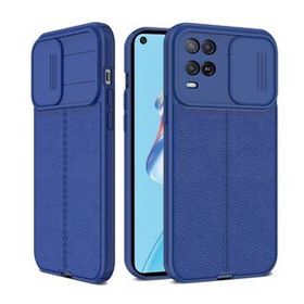 Teleplus Oppo A54 4G Lensi Kamera Korumalı Deri Dokulu Silikon Kırmızı Kılıf