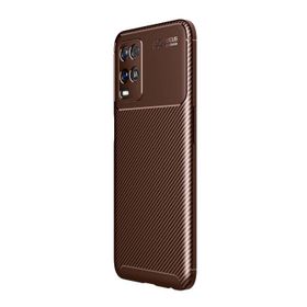 Teleplus Oppo A54 Negro Karbon Lacivert Silikon Kılıf