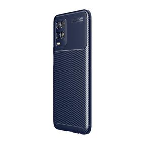 Teleplus Oppo A54 Negro Karbon Lacivert Silikon Kılıf