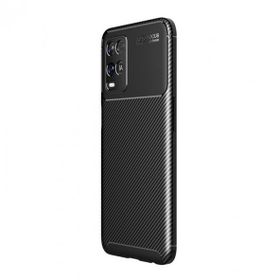 Teleplus Oppo A54 Negro Karbon Silikon Siyah + Nano Ekran Koruyucu Kılıf