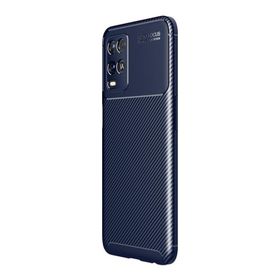 Teleplus Oppo A54 Negro Karbon Silikon Siyah + Nano Ekran Koruyucu Kılıf